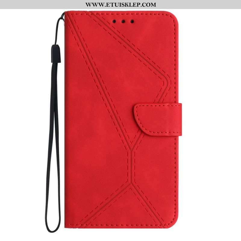 Etui Folio do Huawei P60 Pro Linia Z Efektem Skóry